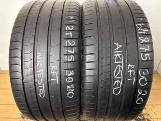 2 tires 275 30 20 Pirelli p zero pz4 run flat no repairs