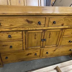 66” Wide Oak Dresser