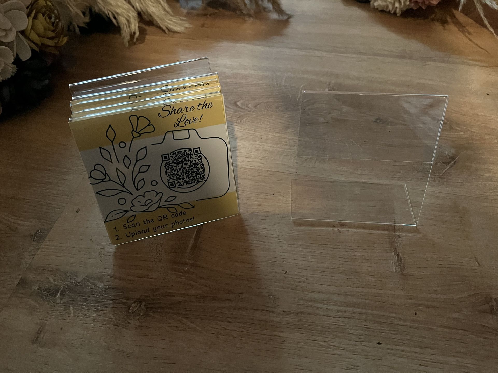 Clear 4x4 Photo Or Sign Display Frames