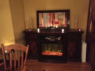 Moving Sale - 70 inch Electric Fireplace - Must Go