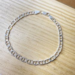 Sterling silver bracelet size 9” 6.7g 5.2mm