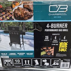 Char Broil 4 burner 25000 btu gas grill Black/Silver  $180 OBO