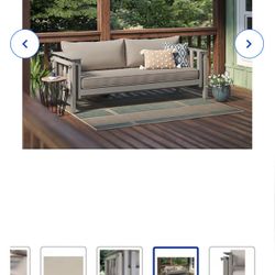 🔥NEW🔥 Light Brown Steel Outdoor Glider