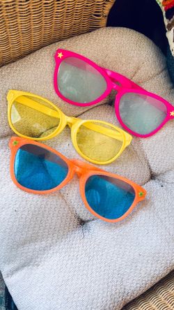 Novelty Oversized Sunglasses Set of 3 - Halloween