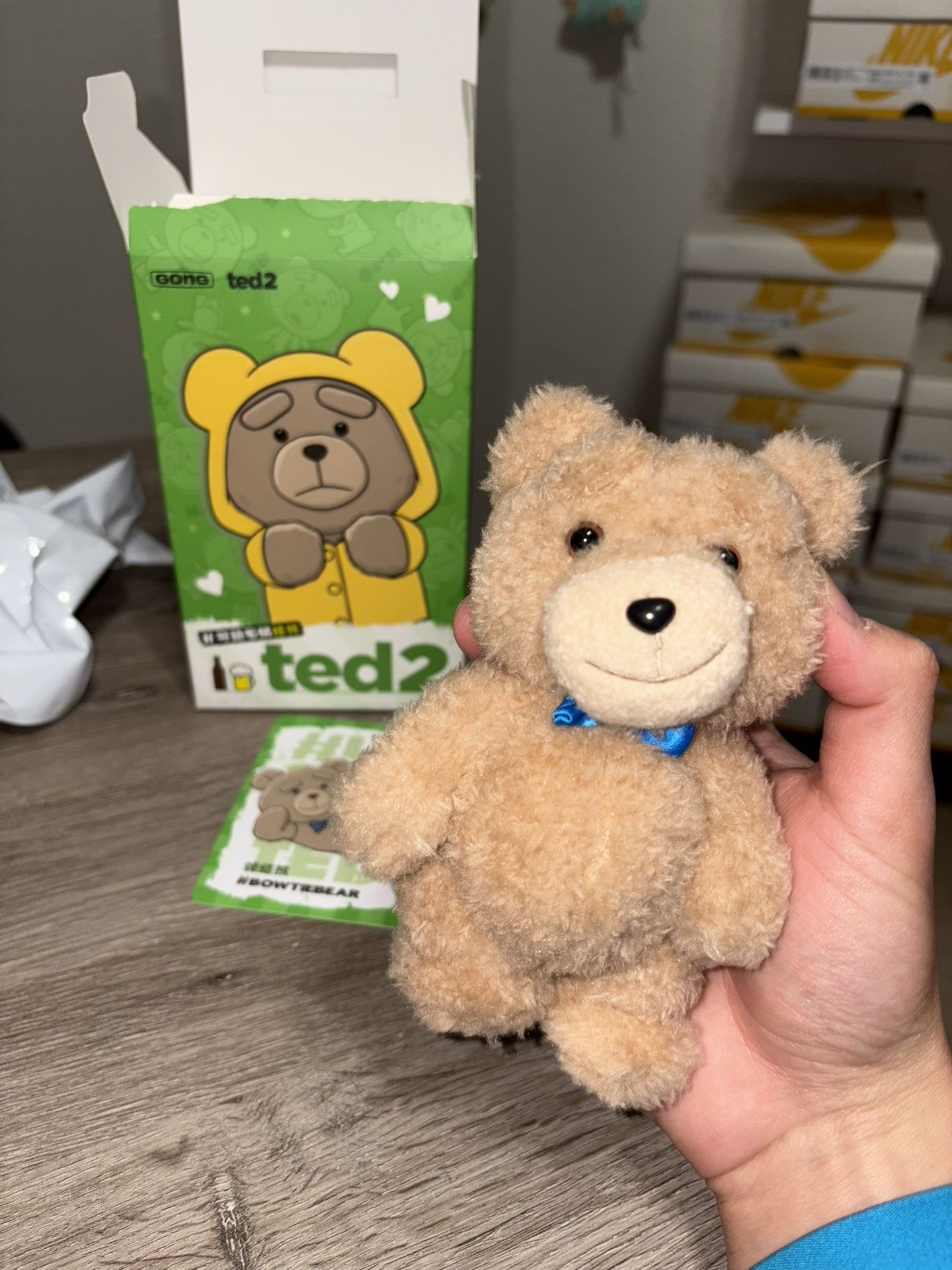 100% Authentic Pop Mart Ted 2 Bear - Plush Pendant Keychain - Bow Tie Bear