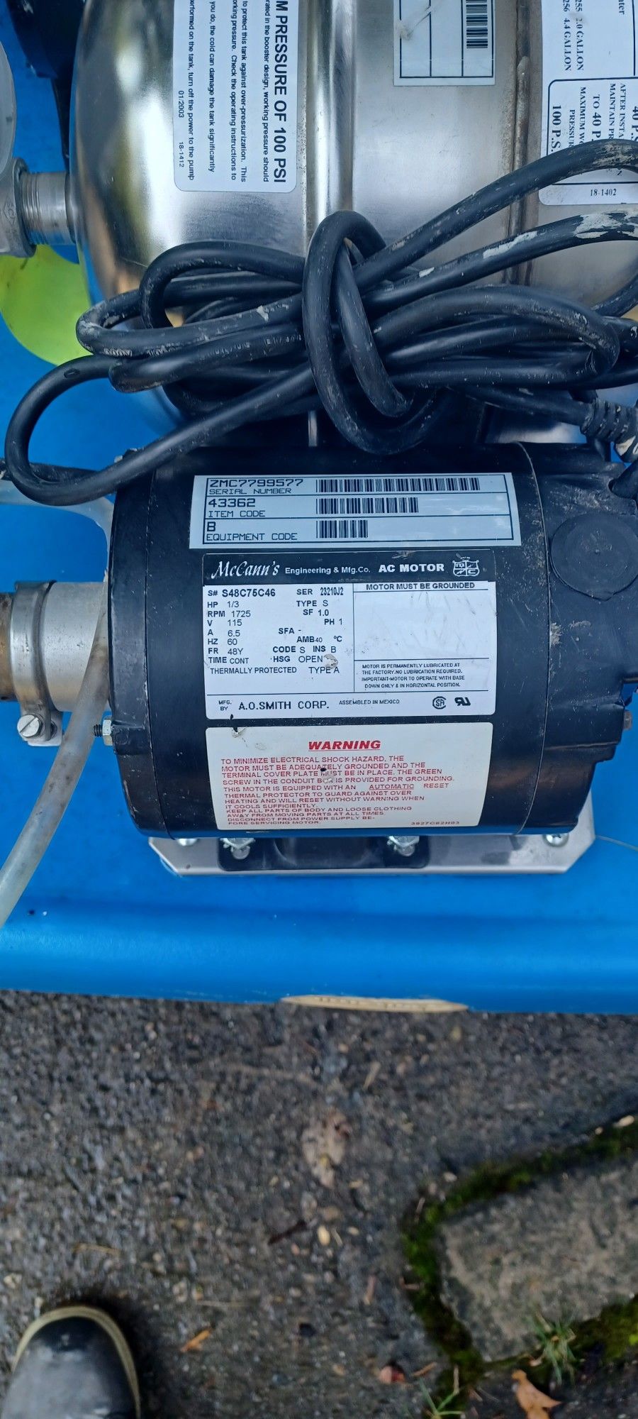 Fountain Soda Motor/Pumps 