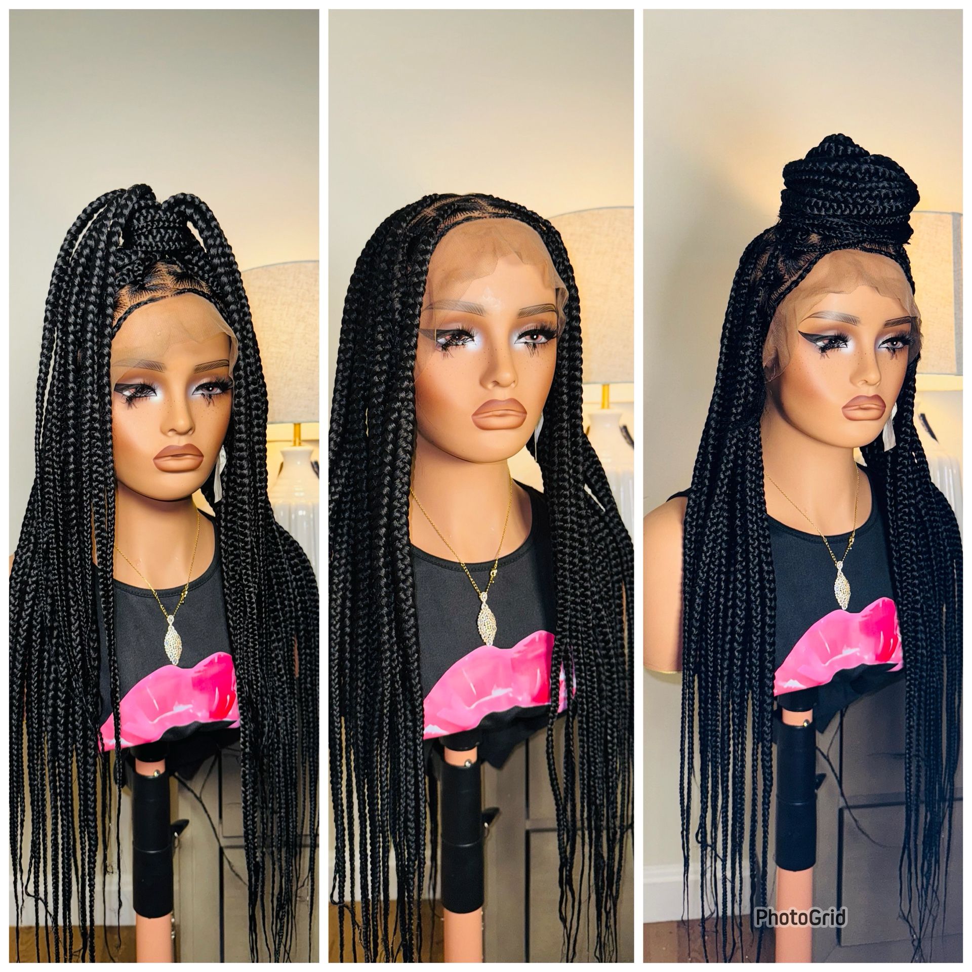 360 Braided Rasta Wig