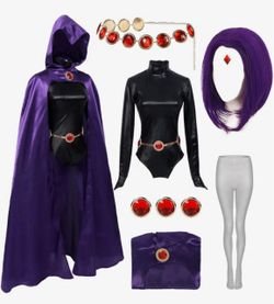 Halloween Raven cosplay women set    XL