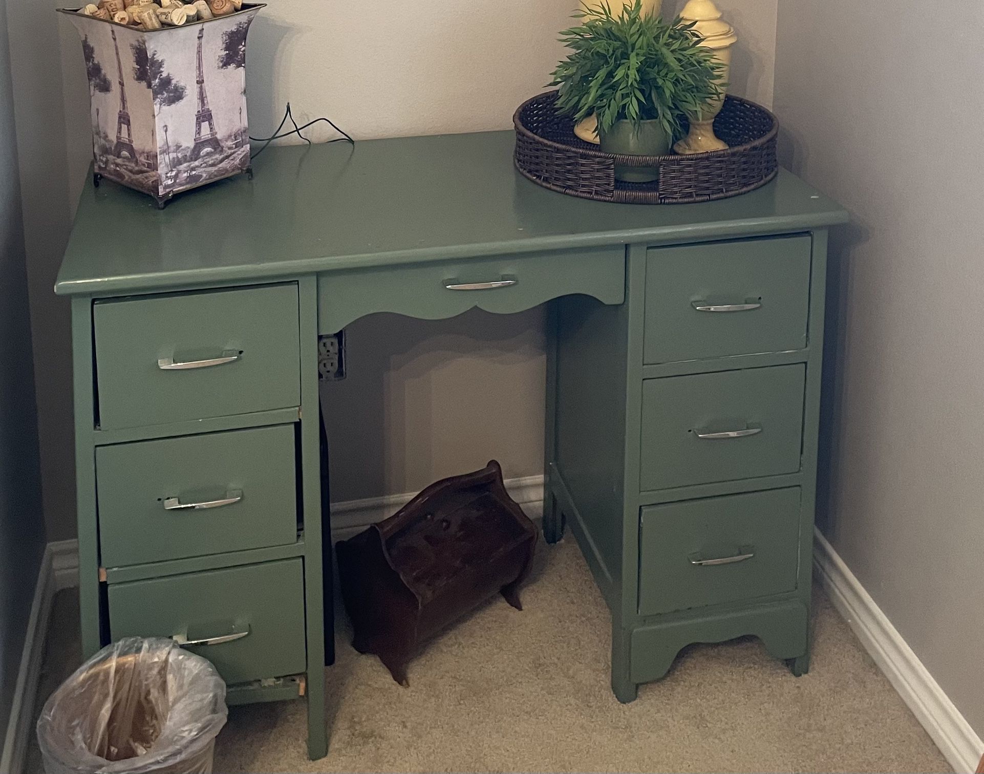 Green Vintage Dresser