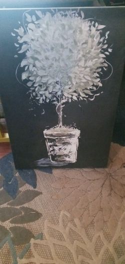 Single Plant Canvas Art 24×36