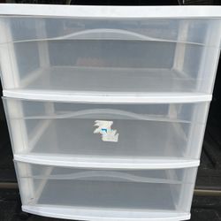 Sterility 3 Drawer Plastic Storage
