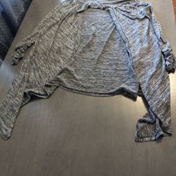 Womens Solcialite Brand Grey Cardigan Size Medium 