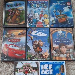 Childrens/Pixar DVDs - lot of 8