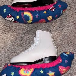 Ice Skates- Kids Girls Size 10 - Barely used and skate guards included 