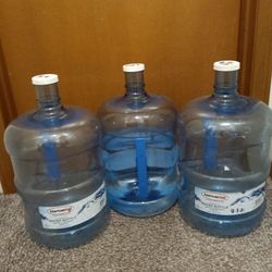 3 - 3 Gallon Water Jugs BPA Free $20.