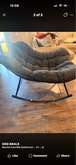 Oversized Tufted Rocking Lounge Chair