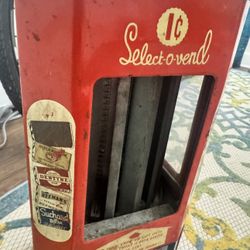 Vintage 1¢ Select-o-vend Gum Machine – Project / Display Piece