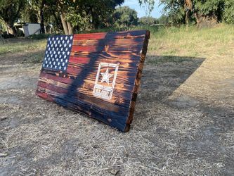 Wooden American Flag