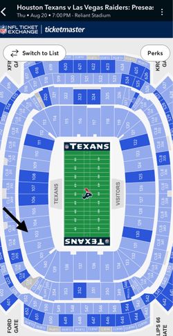 $175 OBO !!2-TEXANS Tickets In Section103 Row H, Only 8 Rows Up from field & a BlueLot parking pass. for Texans raiders Game Sunday