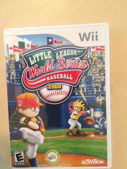 Nintendo Wii little league baseball 2008