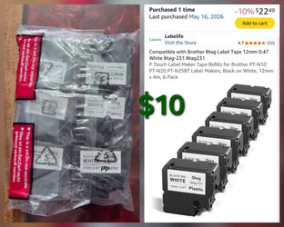 Brother Label Maker Refill Tape