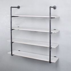 Metal Pipe Shelf 44 Inches 