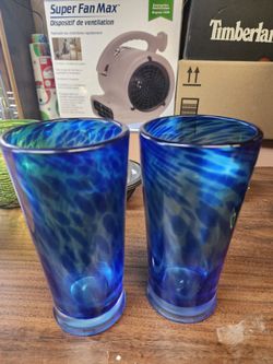 Blue Glass Cups