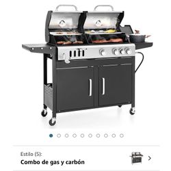 Gas & Carbon Grill   Azador De Carbon Y Gas 