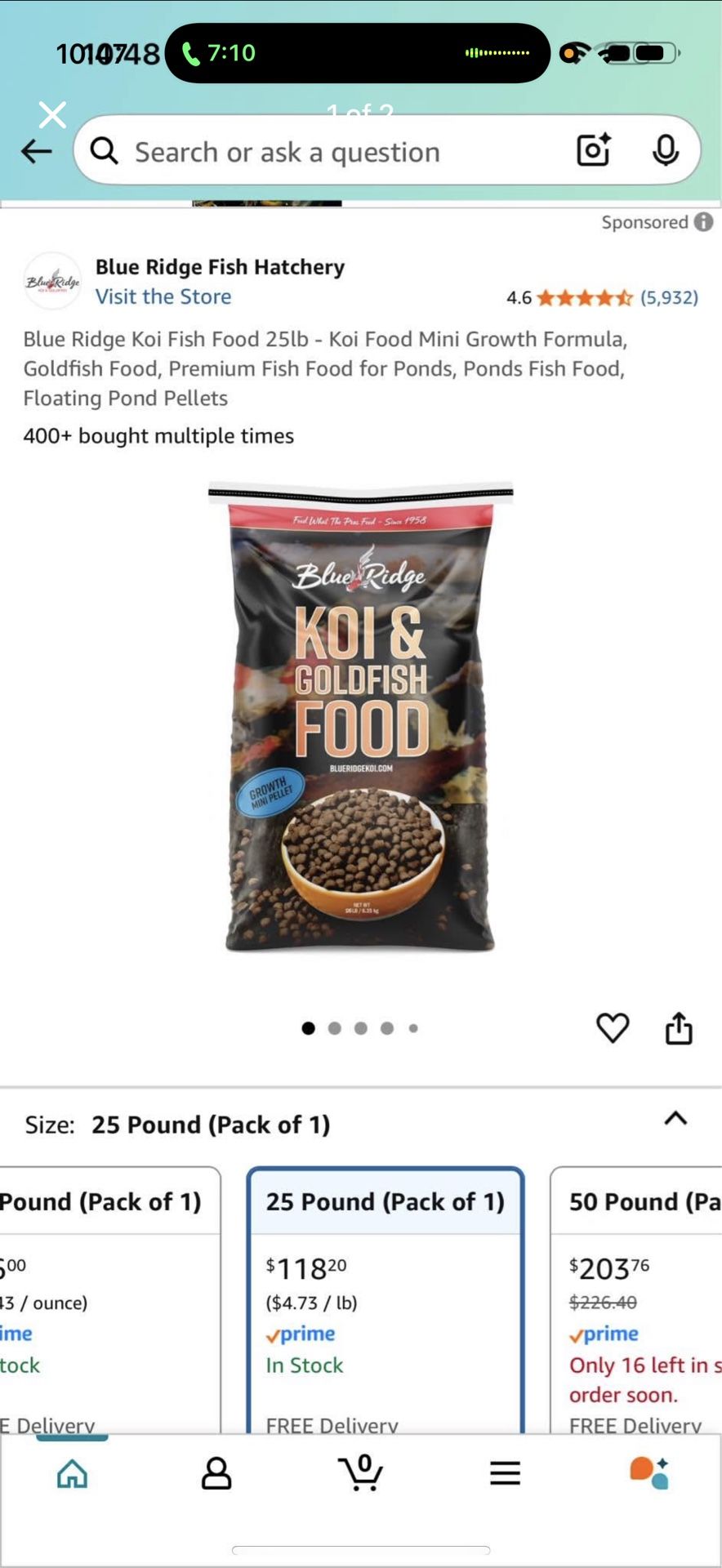 Gold Fish Food NEW 