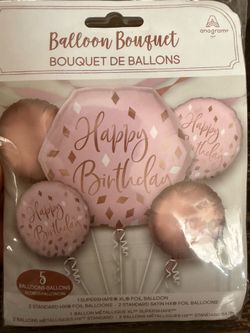 Happy birthday balloon bouquet