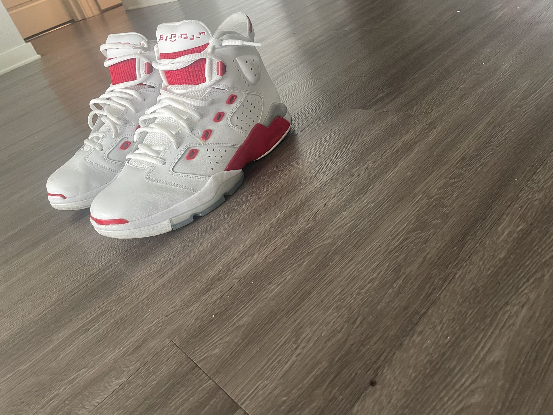 Air Jordan 6-17-23 ‘white Fire Red’ Size12