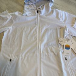 Vuori Outdoor Trainer Shell Linen Texture Women’s Medium (White)