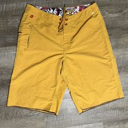 Hurley Board Shorts Size 34 Warped Tour 2013 Made In USA RARE