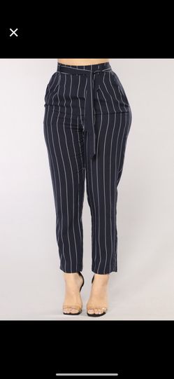 Fashion nova strip pants