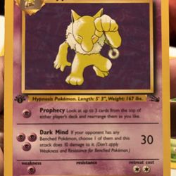 1st Edition Hypno #23 Pokemon Fossil Rare Non Holo