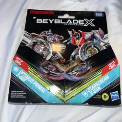 Beyblade X Transformers Optimus Primal 3-60F vs. Starscream 3-80N Multi-Pack Set
