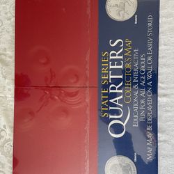 State Quarters Maps, Set Of 4