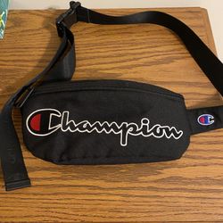 New Champion Unisex Black Sling Fanny Pack