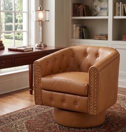 Swivel accent chair