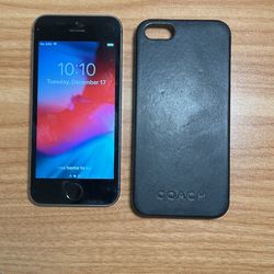 iPhone 5s 64gb Unlocked with Coach Case
