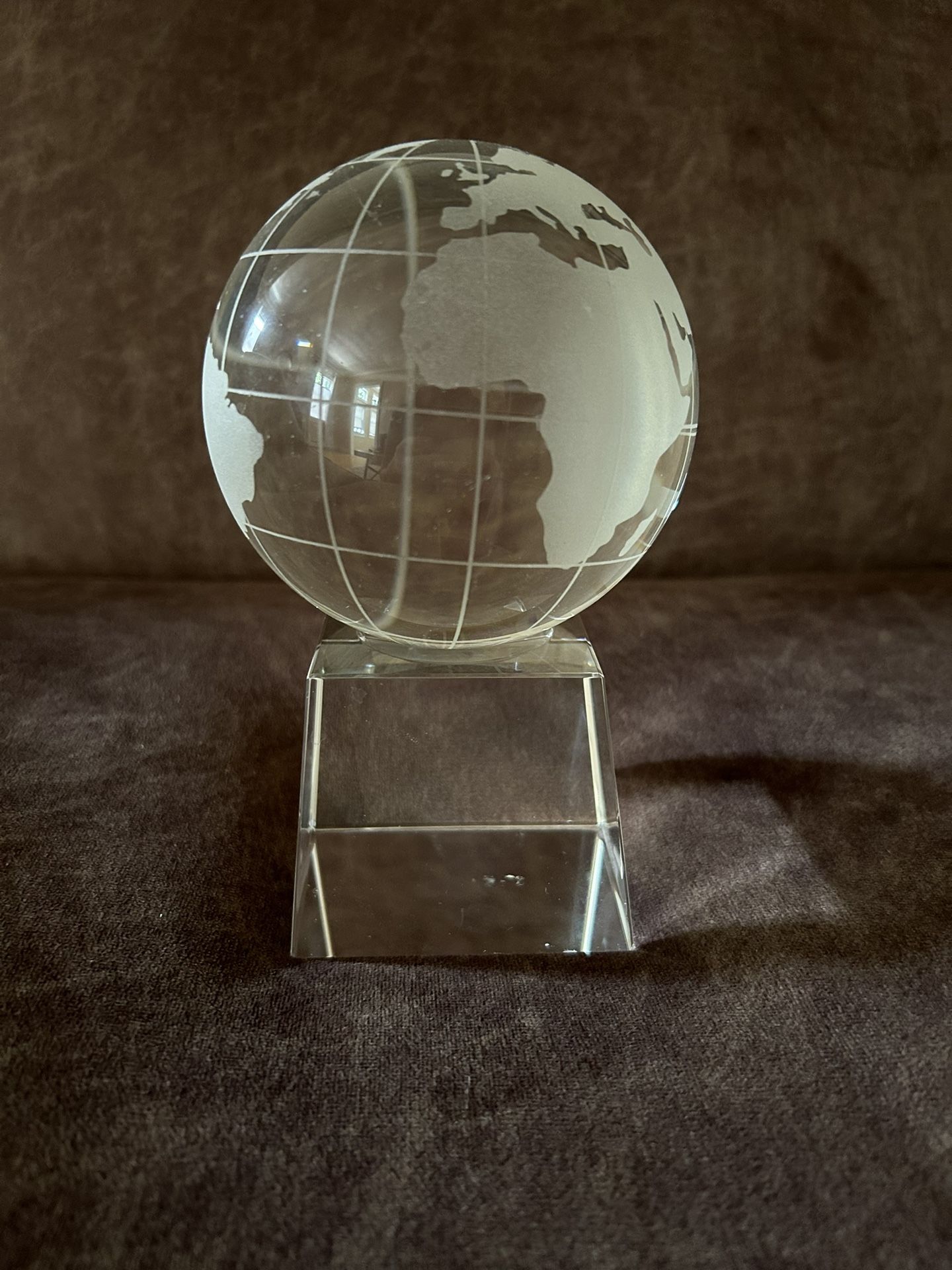 Globe Glass Paperweight