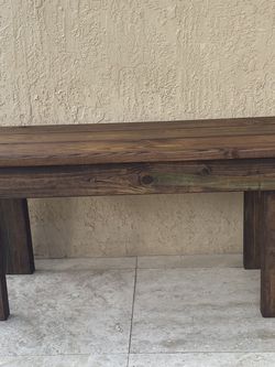 Wooden Bench.