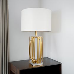 Golden cage Table lamp