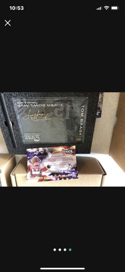 Tom Brady   Crystal football plaque