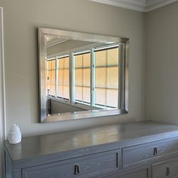 Large Silver Mirror