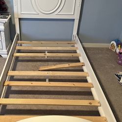 White Twin Bed Frame 