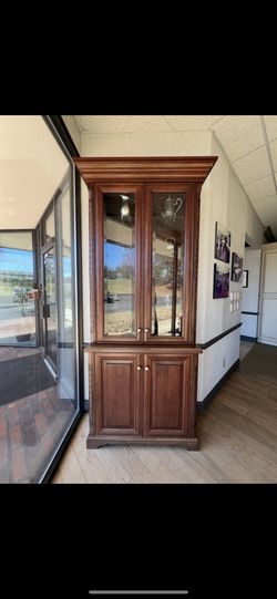 Vintage China cabinet Corner cabinet  Buffet cabinet