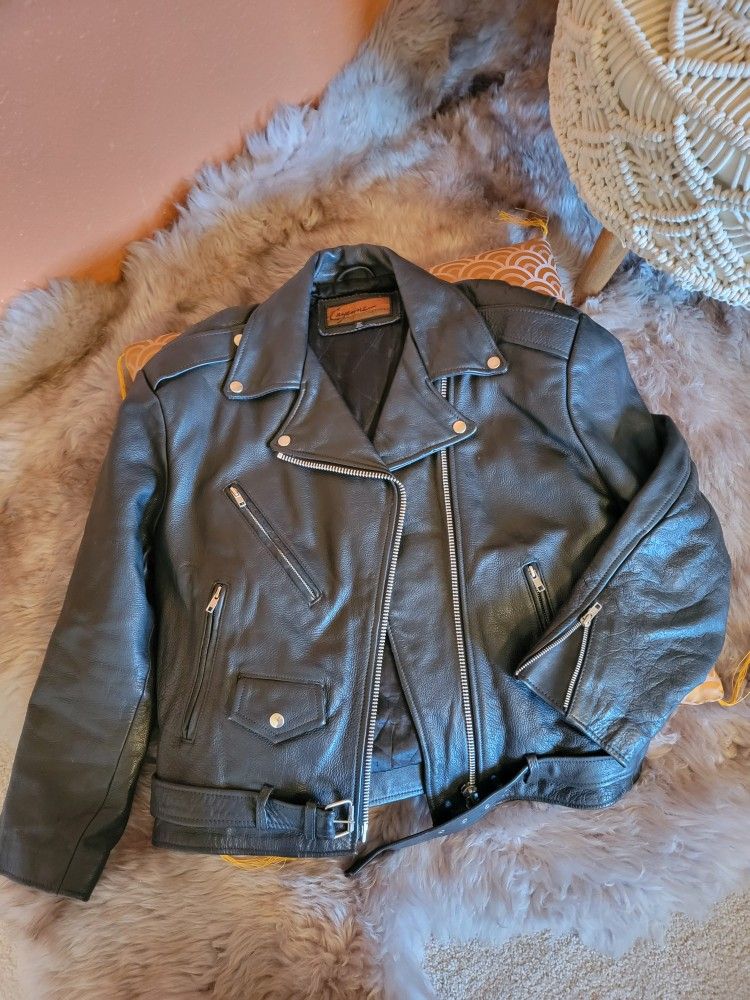 Men's Cayenne Classic Leather Biker Jacket