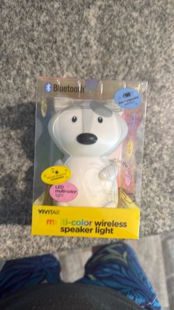 Vivitar Bluetooth tri color wireless speaker and lights
