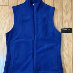 Kim Rogers Lightweight Fleece Blue Women’s Best SZ Small